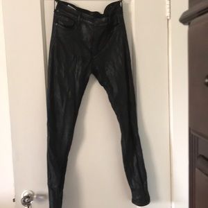 Citizens of Humanity “Rocket” Coated black denim